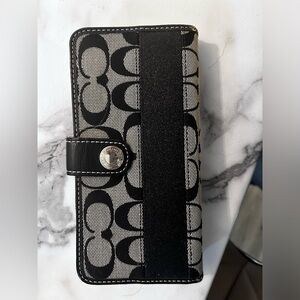 Coach canvas wallet with leather interior $60/obo